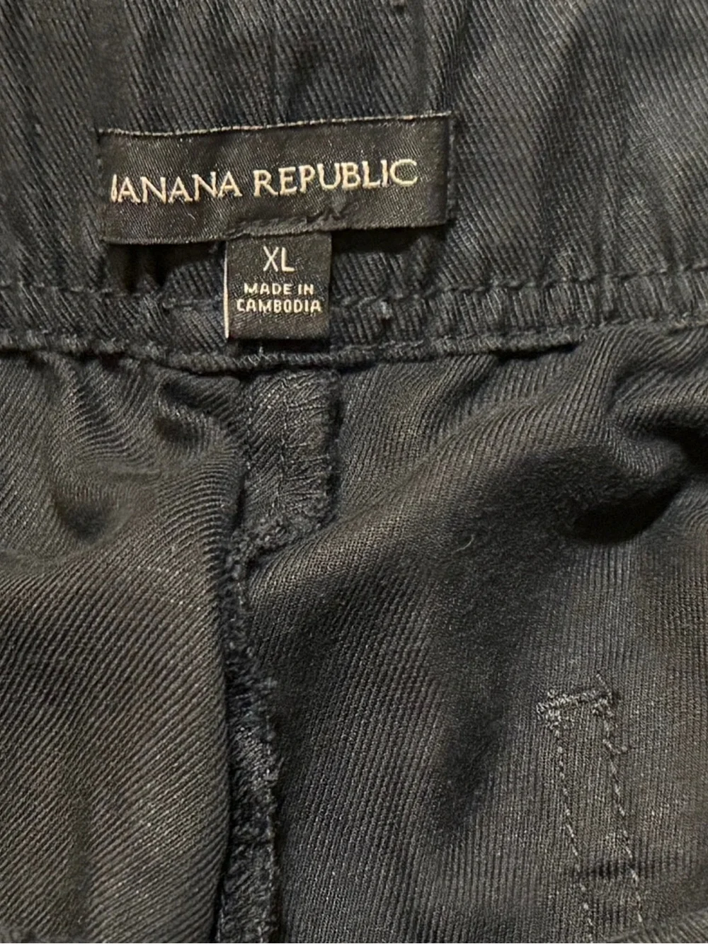 Banana Republic Black Pull On Tapered Cropped Pants Womens XL NWT